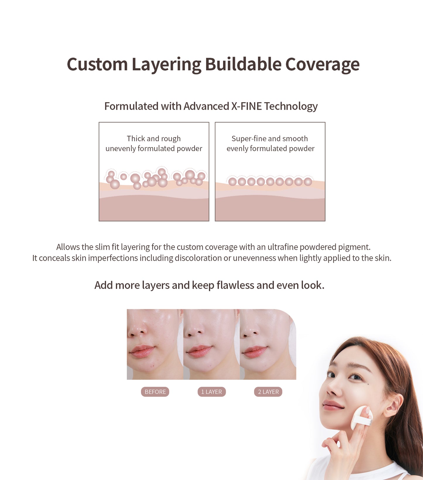 Heart Percent Dote on Mood Layer Cushion SPF 50+/PA+++ with Refill
