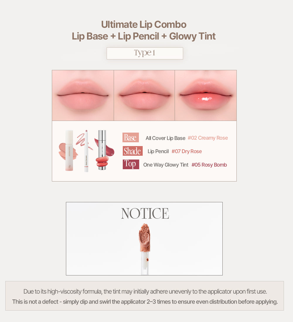 Heart Percent Dote On Mood All Cover Lip Base, 4.1g