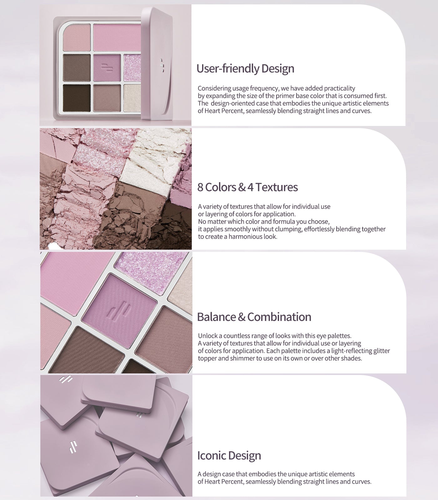 Heart Percent Dote On Mood Eye Palette, 07 Cool Muse Facets