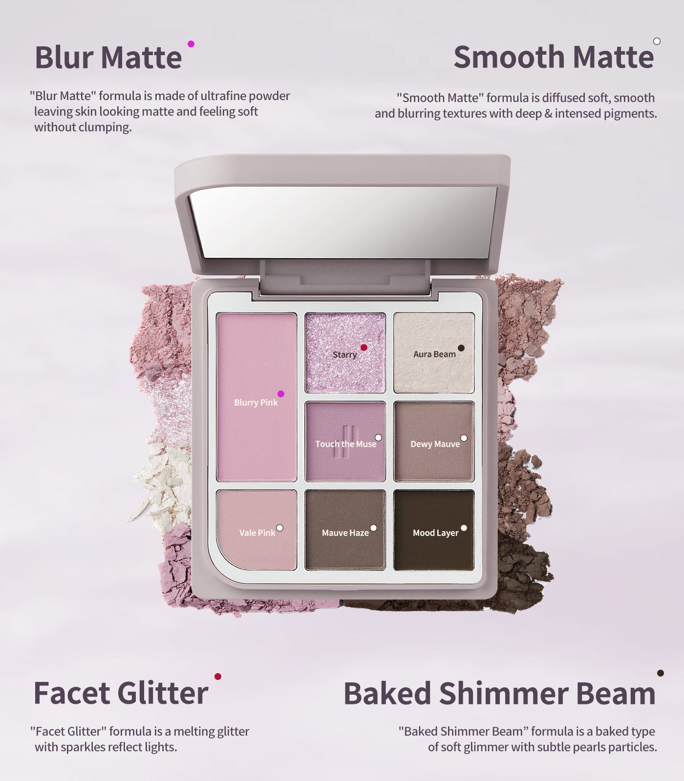 Heart Percent Dote On Mood Eye Palette, 07 Cool Muse Facets