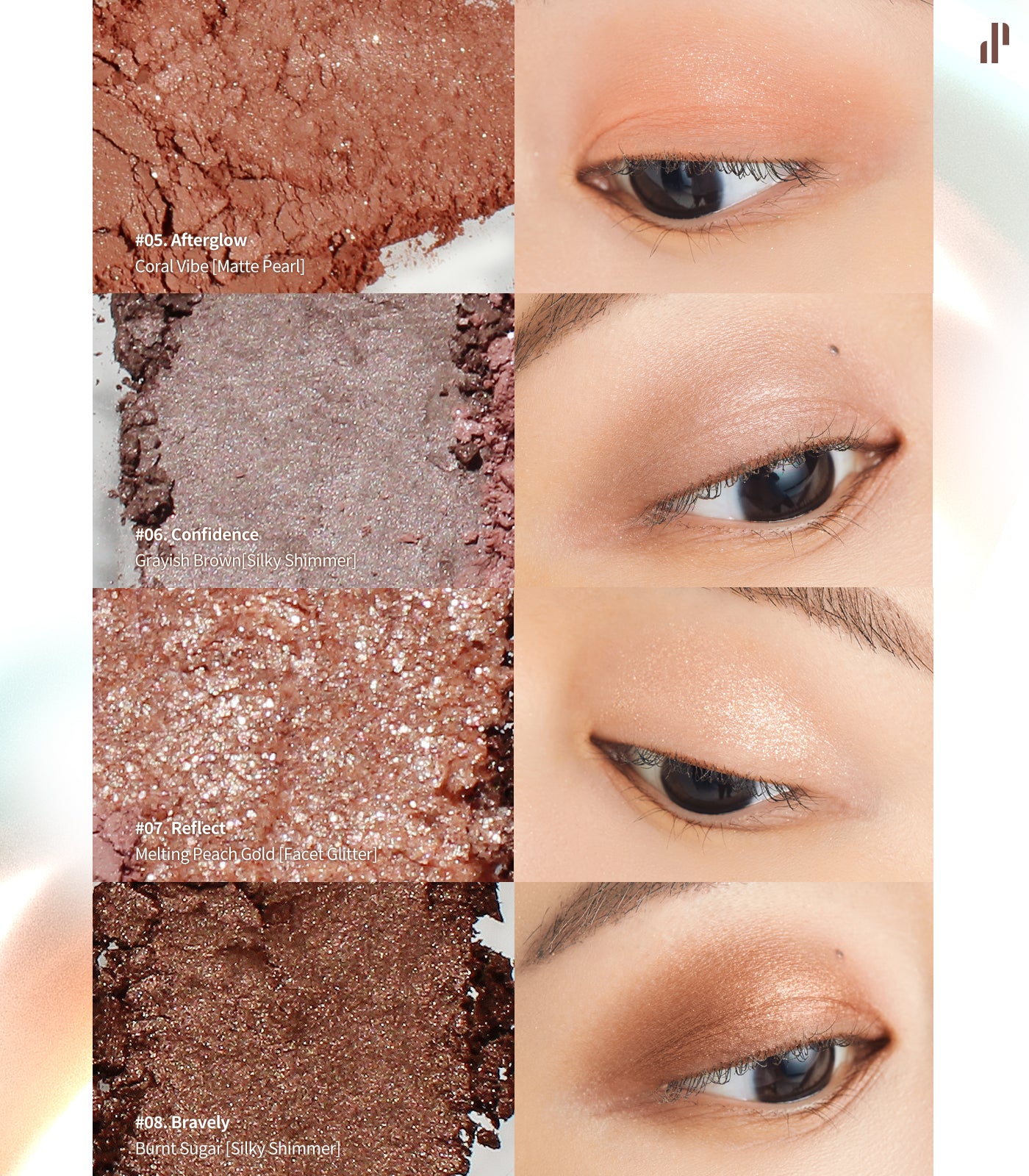 Heart Percent Dote On Mood Eye Palette, 05 Daze Facets