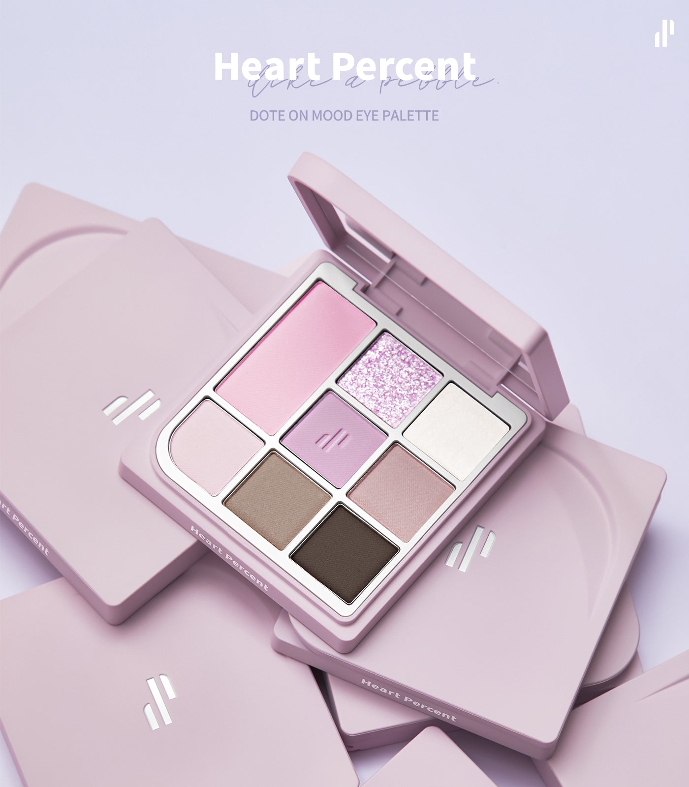 Heart Percent Dote On Mood Eye Palette, 07 Cool Muse Facets