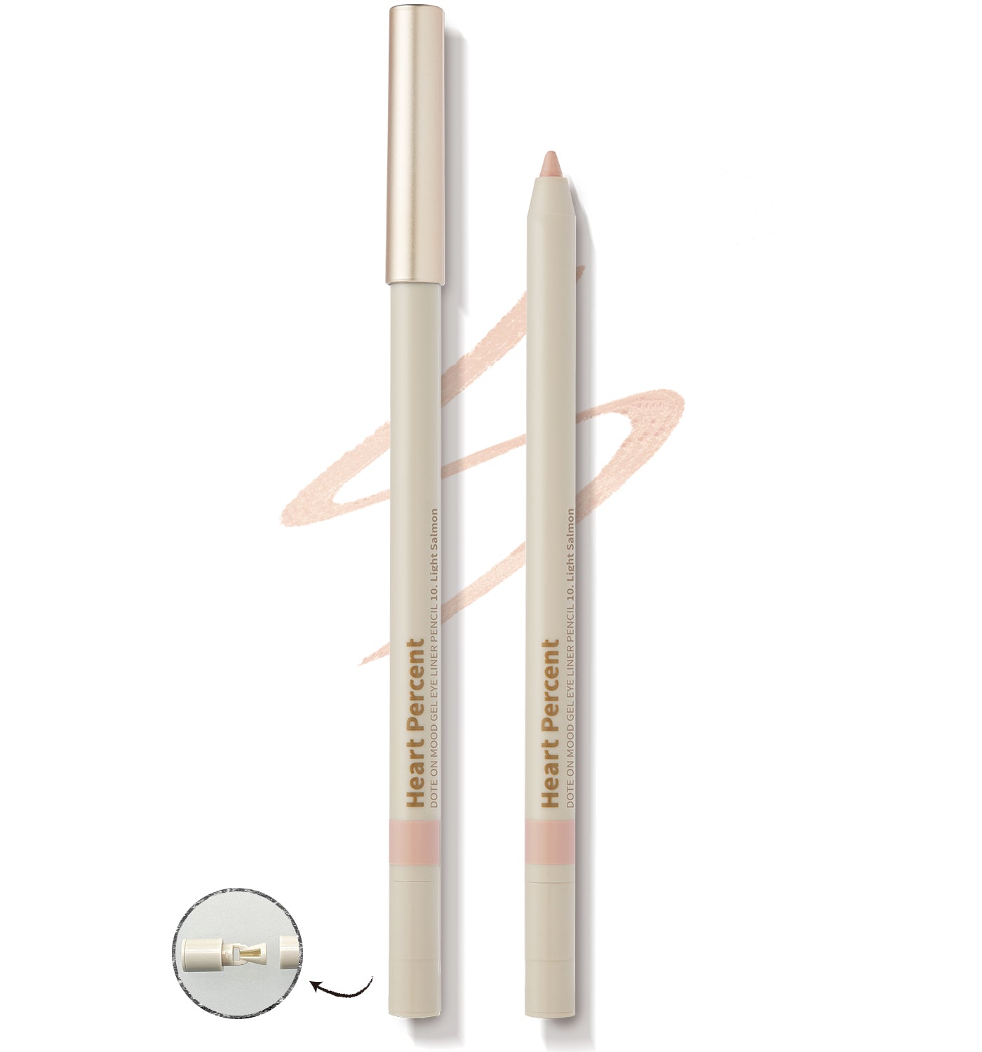 Heart Percent Dote On Mood Gel Eyeliner Pencil, 0.5g