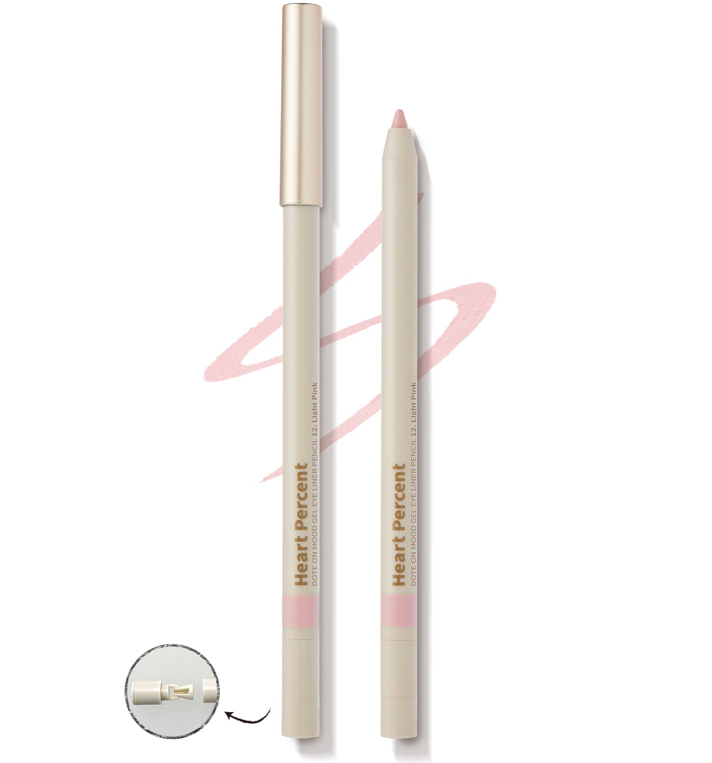 Heart Percent Dote On Mood Gel Eyeliner Pencil, 0.5g