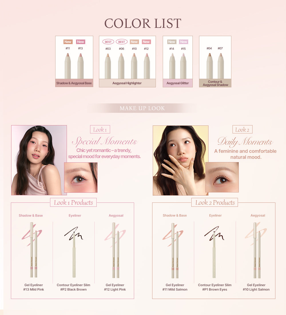 Heart Percent Dote On Mood Gel Eyeliner Pencil, 0.5g