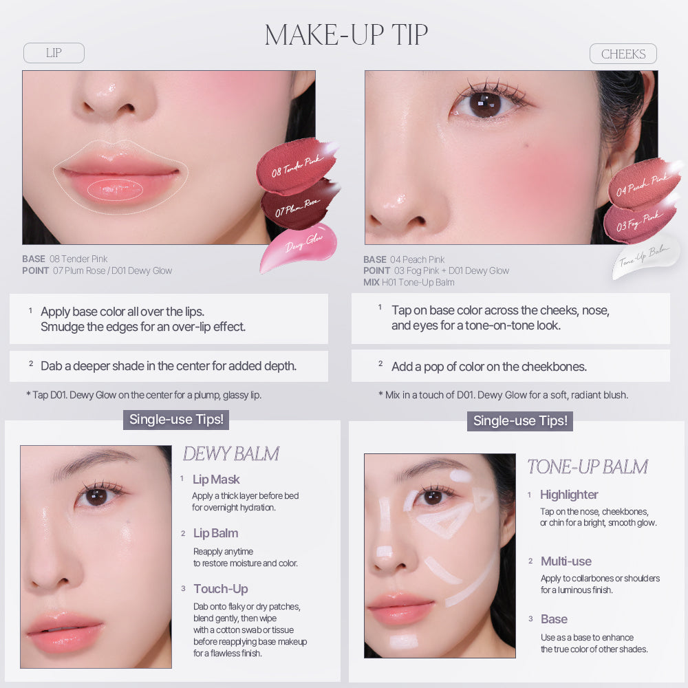 Heart Percent Dote on Mood Custome Lip & Cheek (Single)