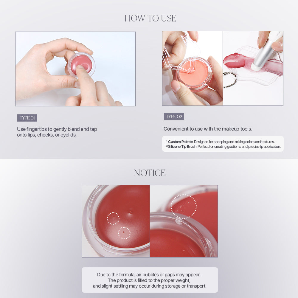 Heart Percent Dote on Mood Custome Lip & Cheek (Single)
