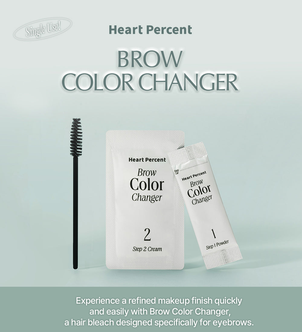 Heart Percent Brow Color Changer Eyebrow Bleach Kit (Single Use)