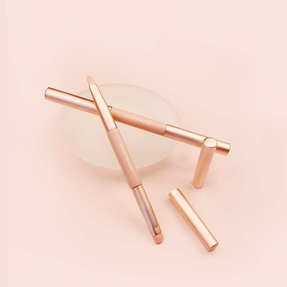 Heart Percent Dual-Ended Lip Brush