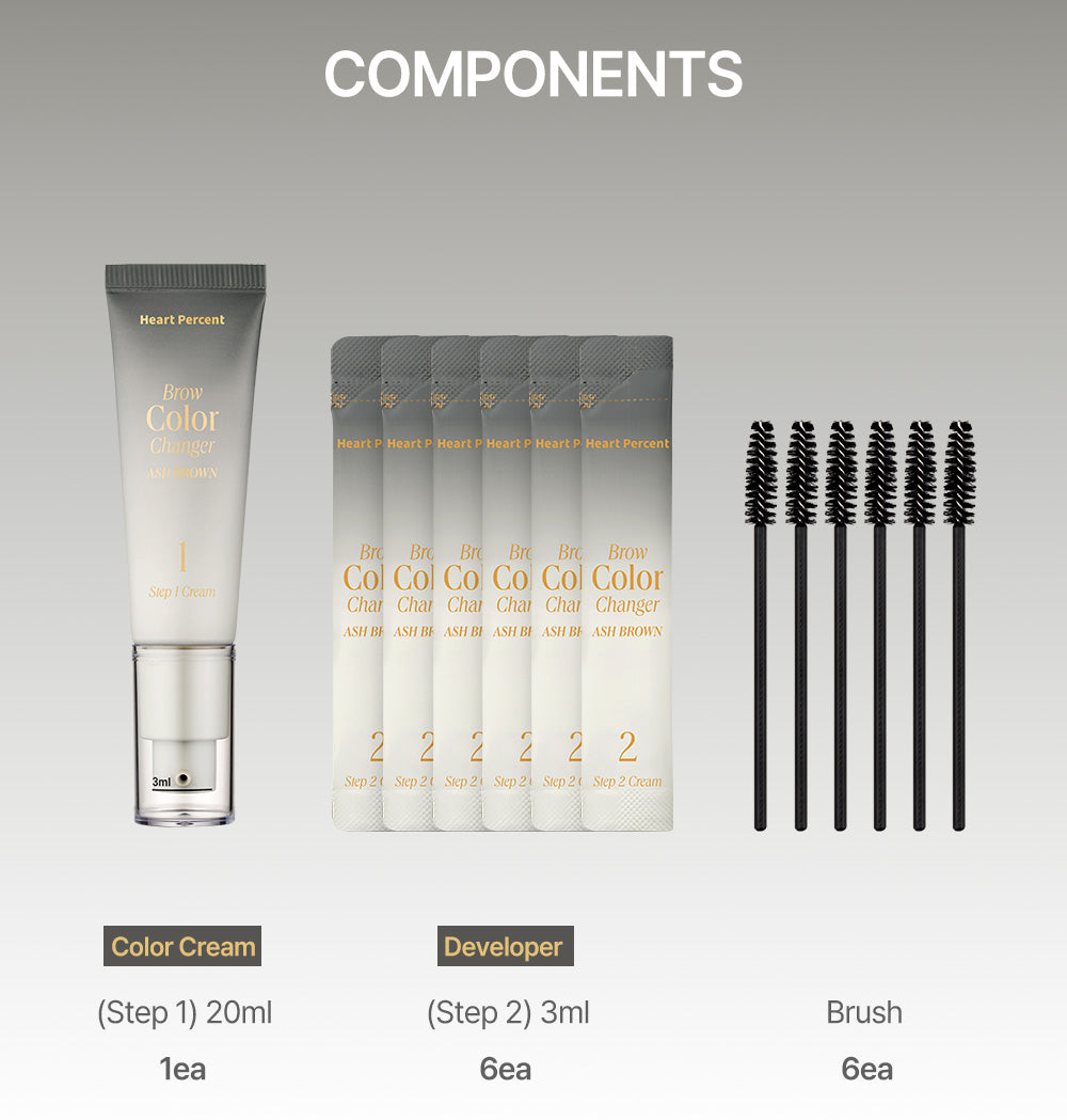 Heart Percent Brow Color Changer Ash Brown,