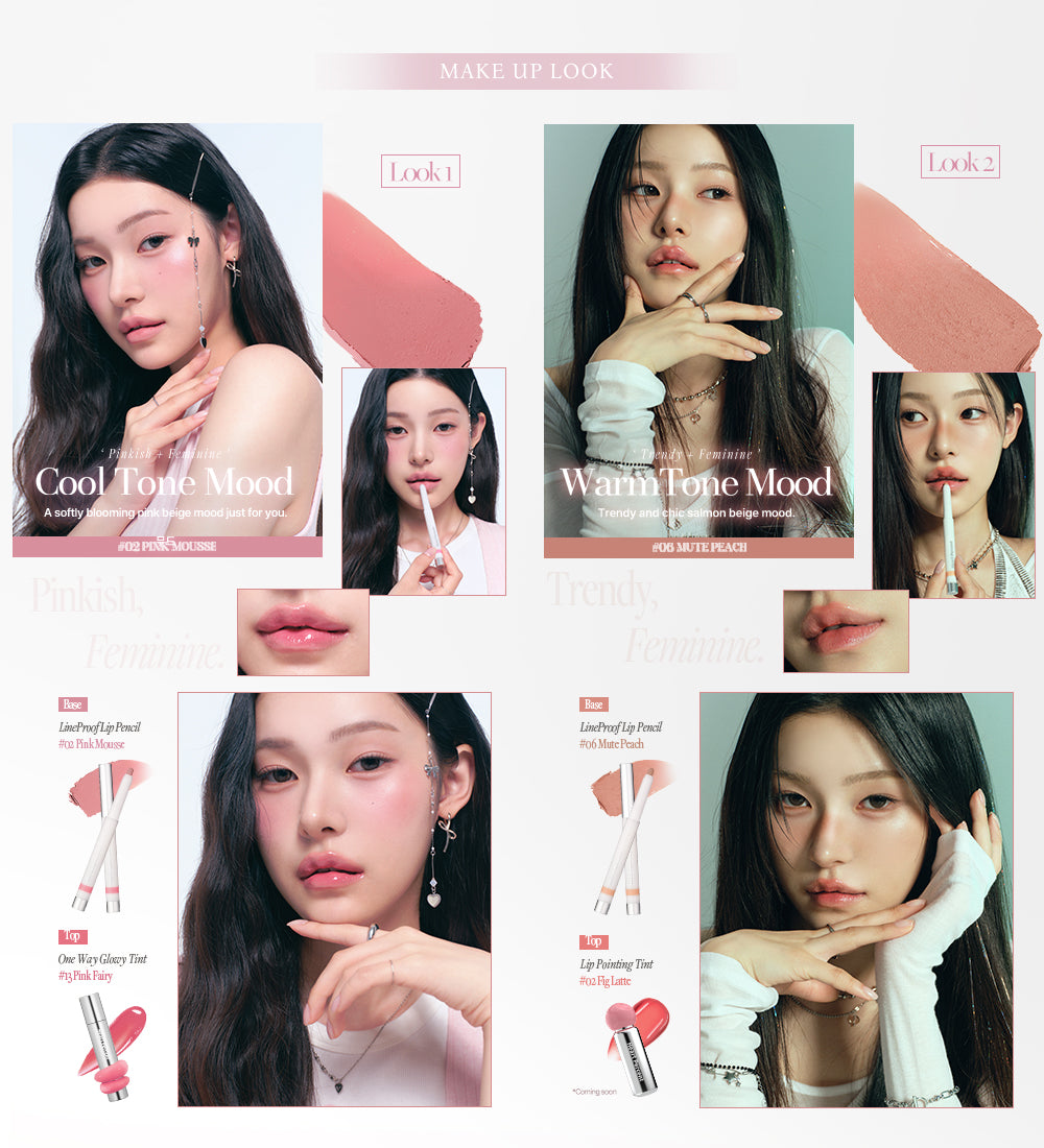 Heart Percent Dote On Mood Lineproof Lip Pencil 12hr Long-Lasting Lipliner, 0.8g