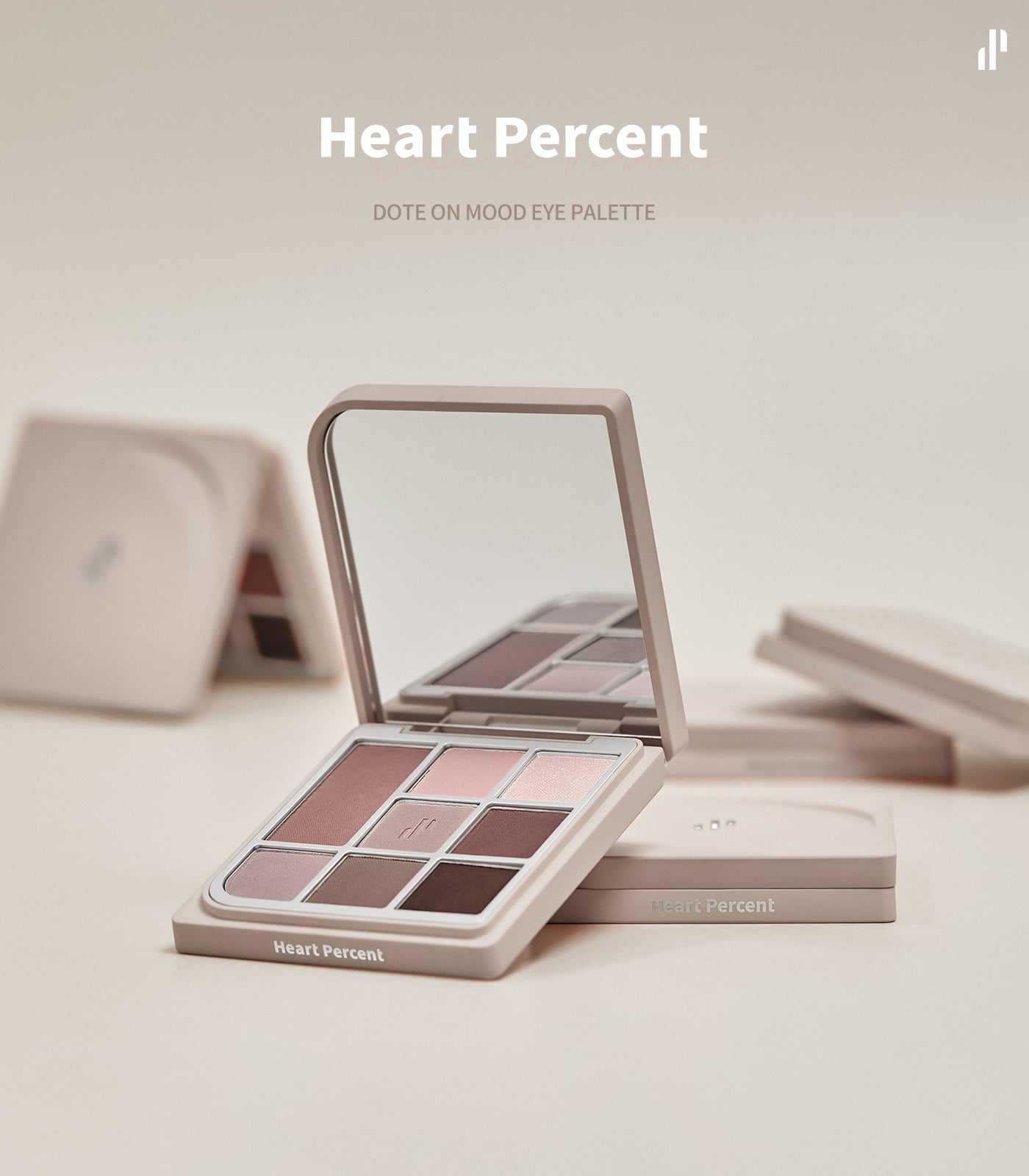Heart Percent Dote On Mood Eye Palette, 08 Neutral Muse Facets
