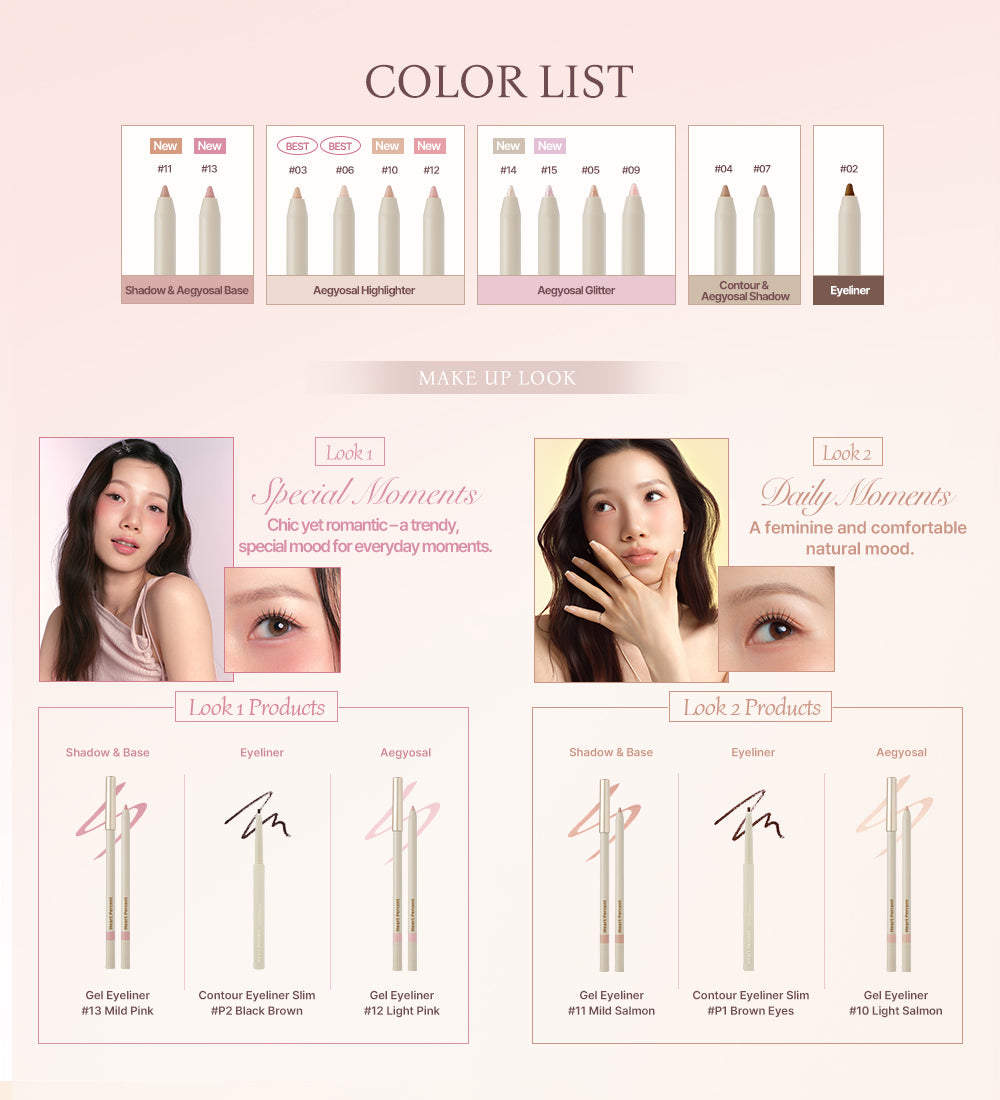 Heart Percent Dote On Mood Gel Eyeliner Pencil, 0.5g