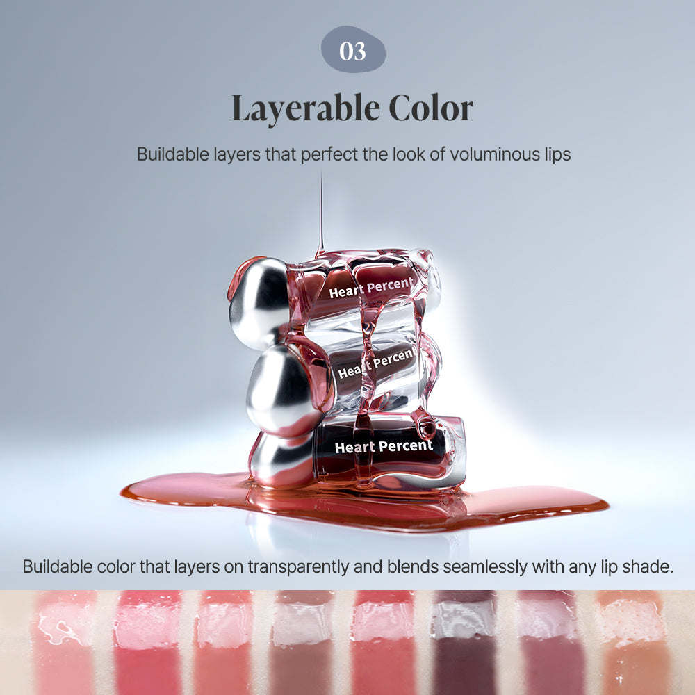 Heart Percent Dote On Mood Over Melting Gloss Tint, 3.8ml