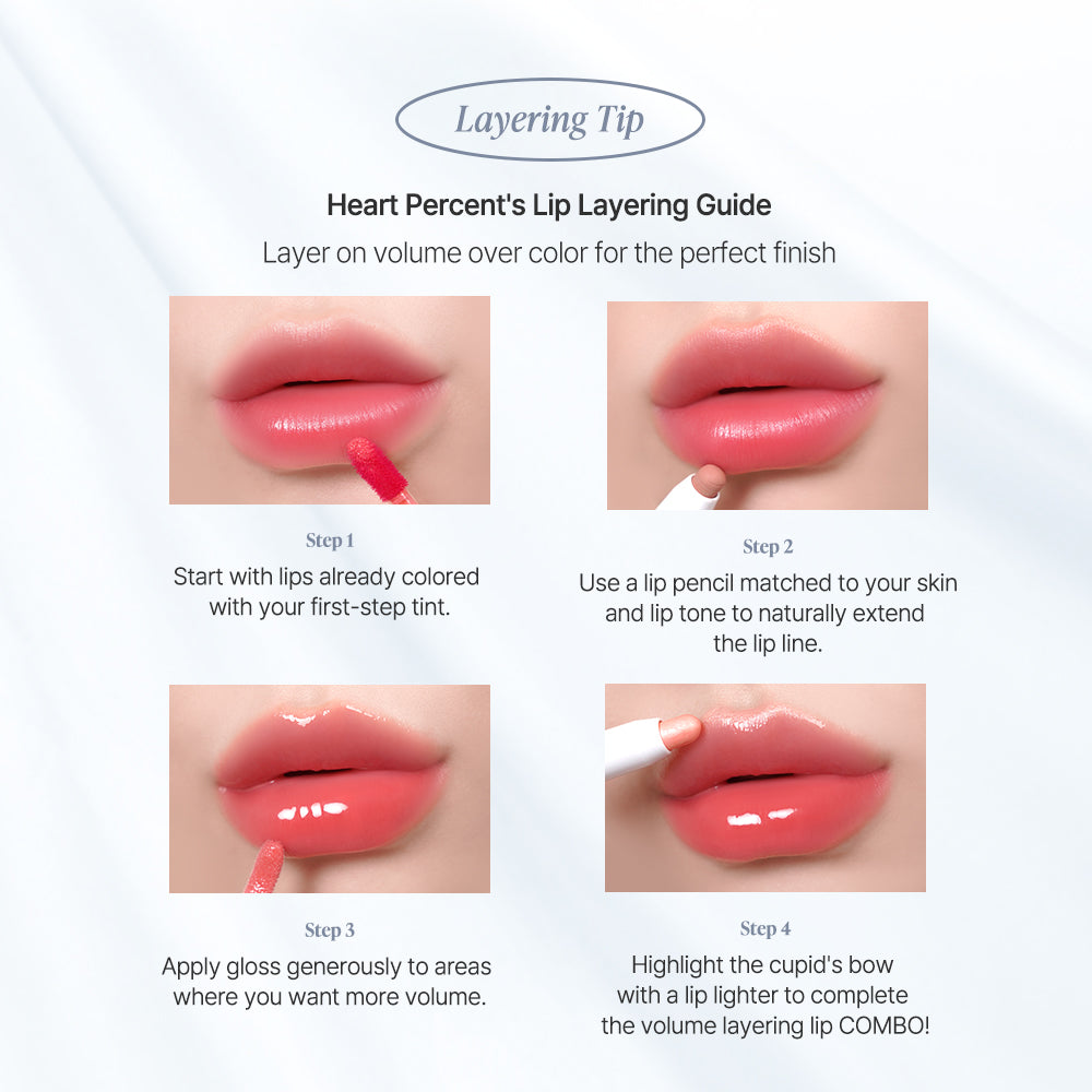 Heart Percent Dote On Mood Over Melting Gloss Tint, 3.8ml