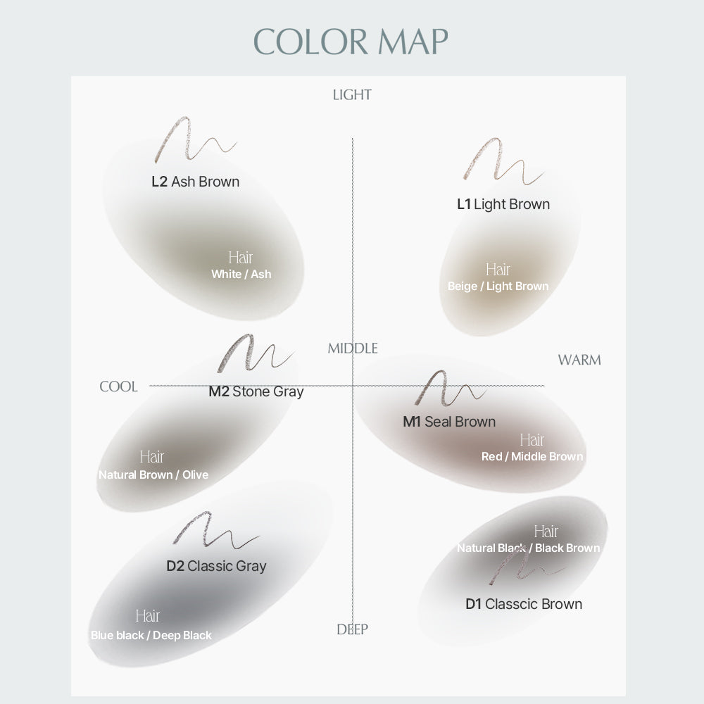Heart Percent Dote on Mood Edge & Flat Eyebrow Pencil