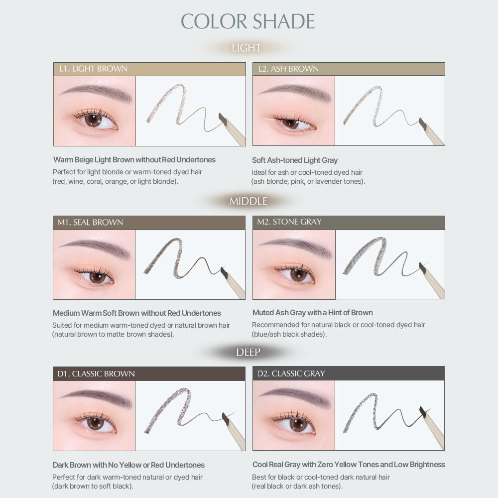 Heart Percent Dote on Mood Edge & Flat Eyebrow Pencil