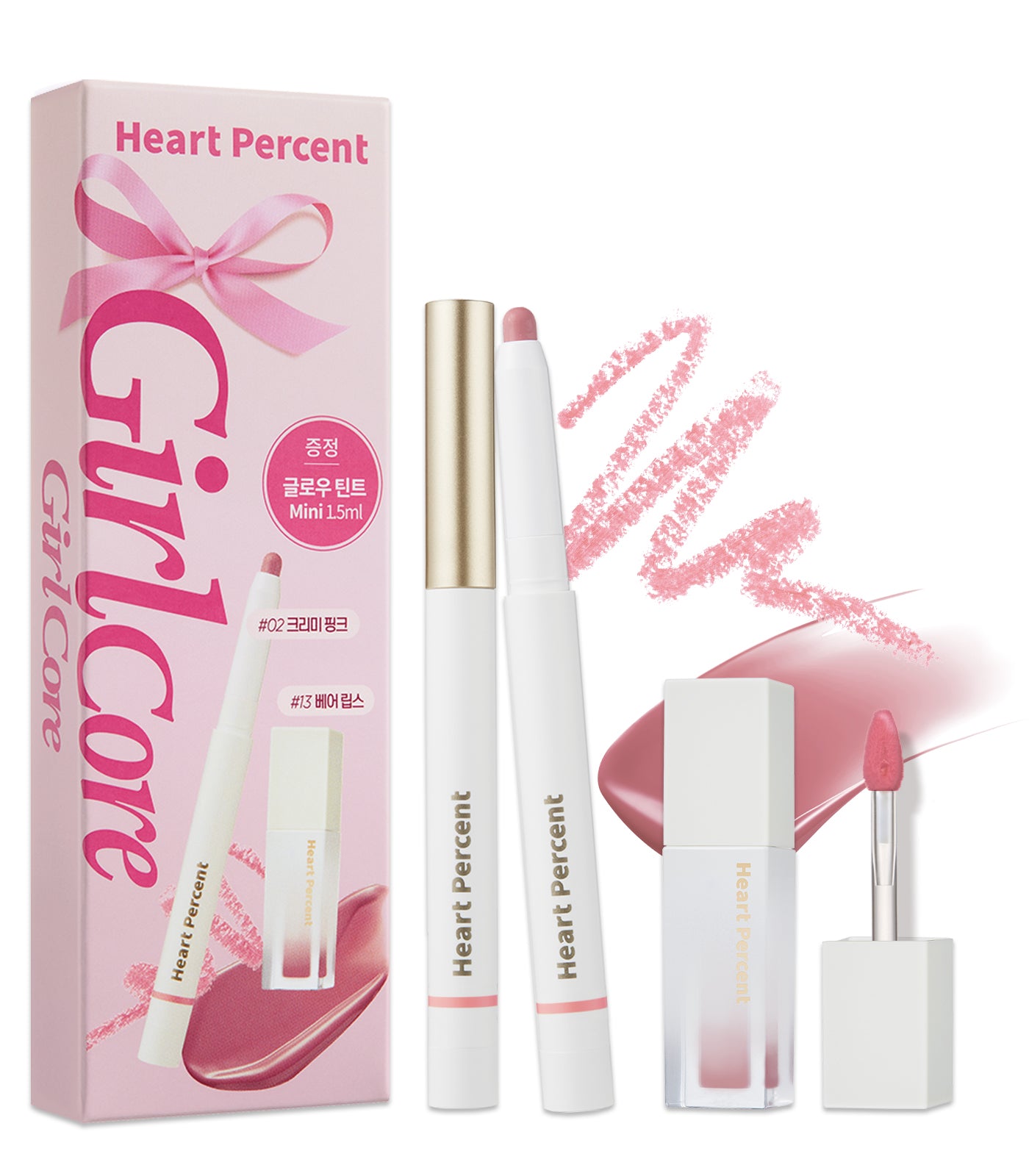 Heart Percent Dote On Mood Overlip Pencil & Stain Duo Set *Limited Editon*